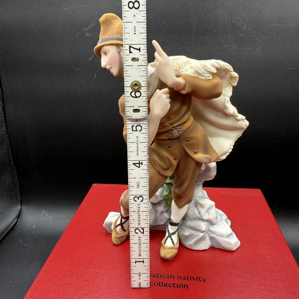 Vintage The Vatican Nativity Collection Shepherd Porcelain Hand Painted Vintage